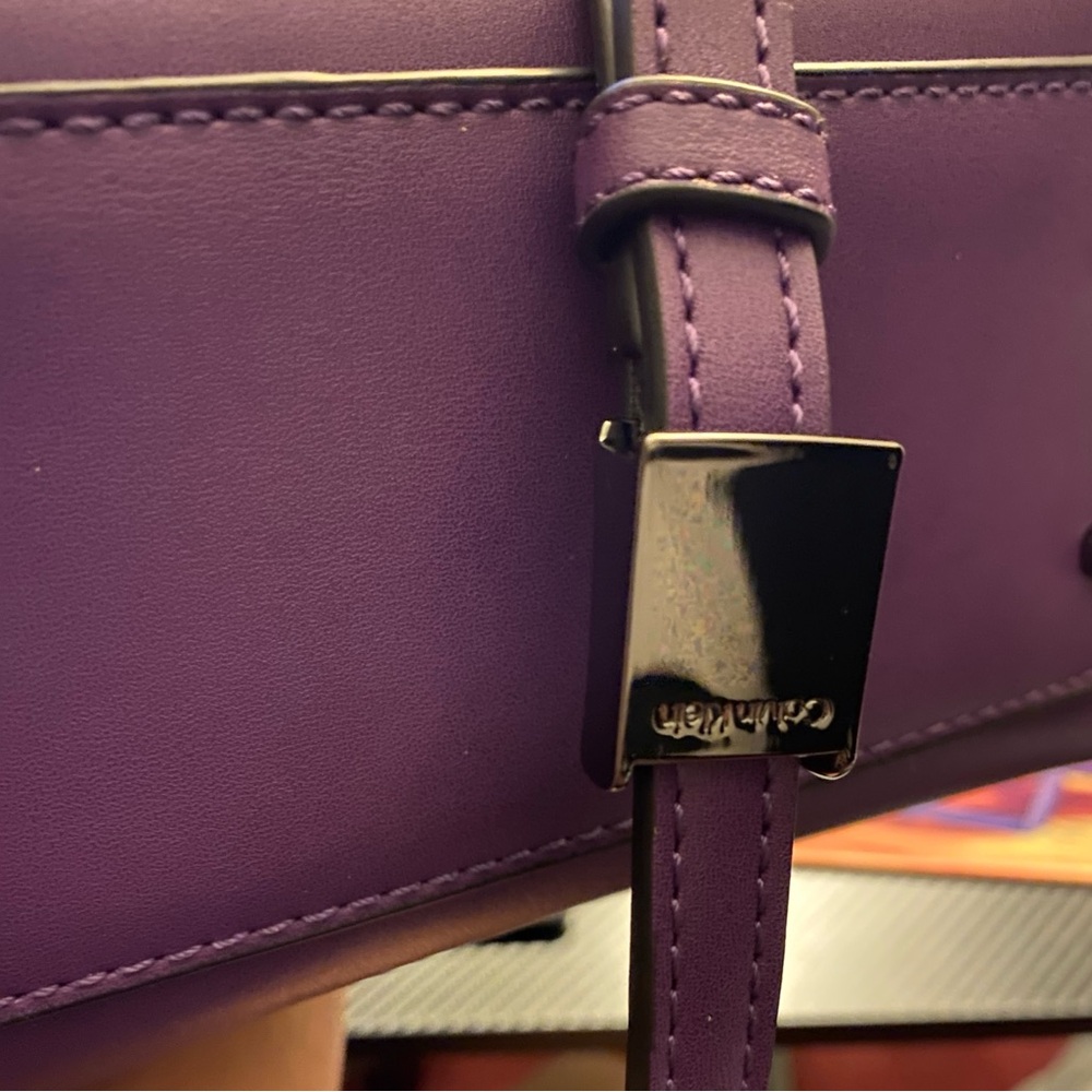 Calvin Klein Deep Purple cross body Mini Bag- gently used like new - Picture 2 of 7